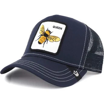 casquette-trucker-bleue-marine-abeille-fierce-goorin-bros