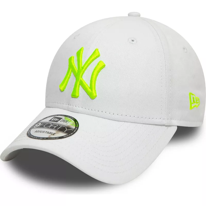 Gorra curva blanca ajustable 9FORTY Essential de New York Yankees