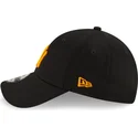 new-era-curved-brim-orange-logo-9forty-league-essential-neon-new-york-yankees-mlb-black-adjustable-cap