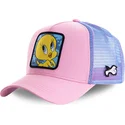 epci-curbata-roz-snapback-twe1-tweety-looney-tunes-de-capslab