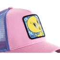 epci-curbata-roz-snapback-twe1-tweety-looney-tunes-de-capslab