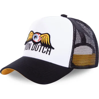 Von Dutch vit och svart truckerkeps EYEPAT1