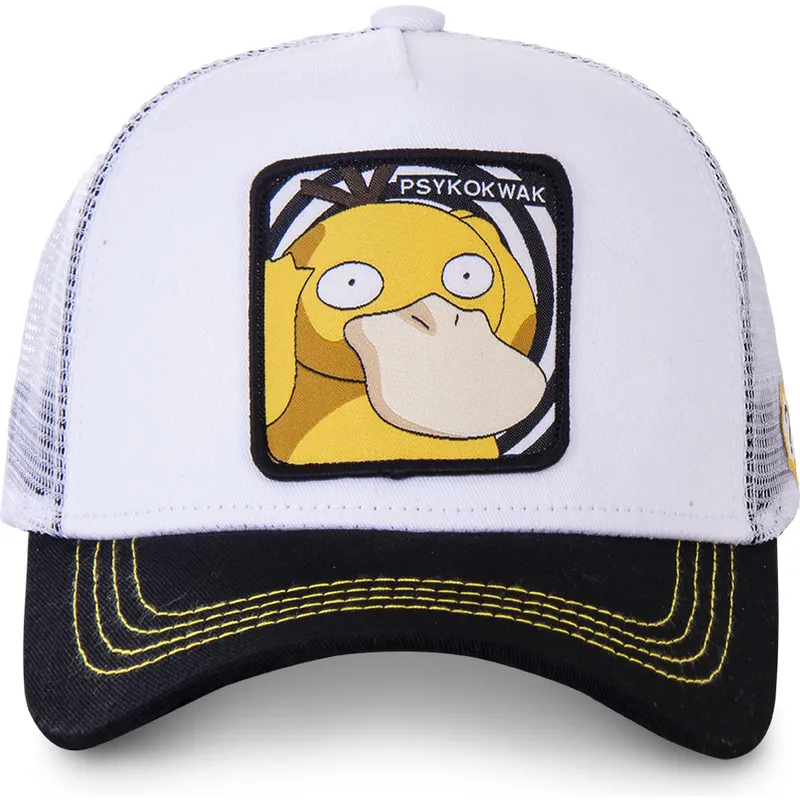 epci-curbata-alb-snapback-psy3-psyduck-pokemon-de-capslab