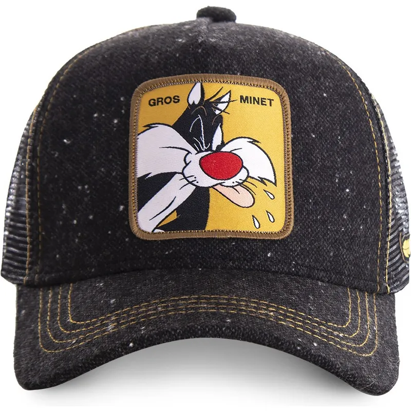cappellino-trucker-nero-silvestre-loomin1-looney-tunes-di-capslab