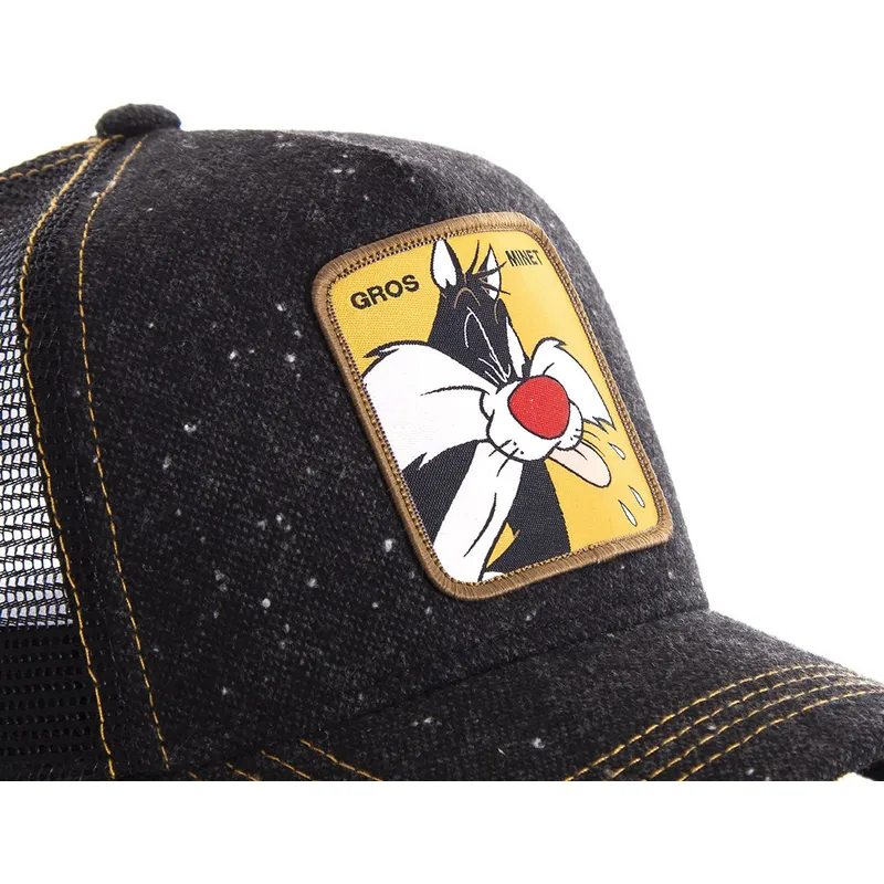 schwarze-silvestre-trucker-cap-loomin1-looney-tunes-von-capslab