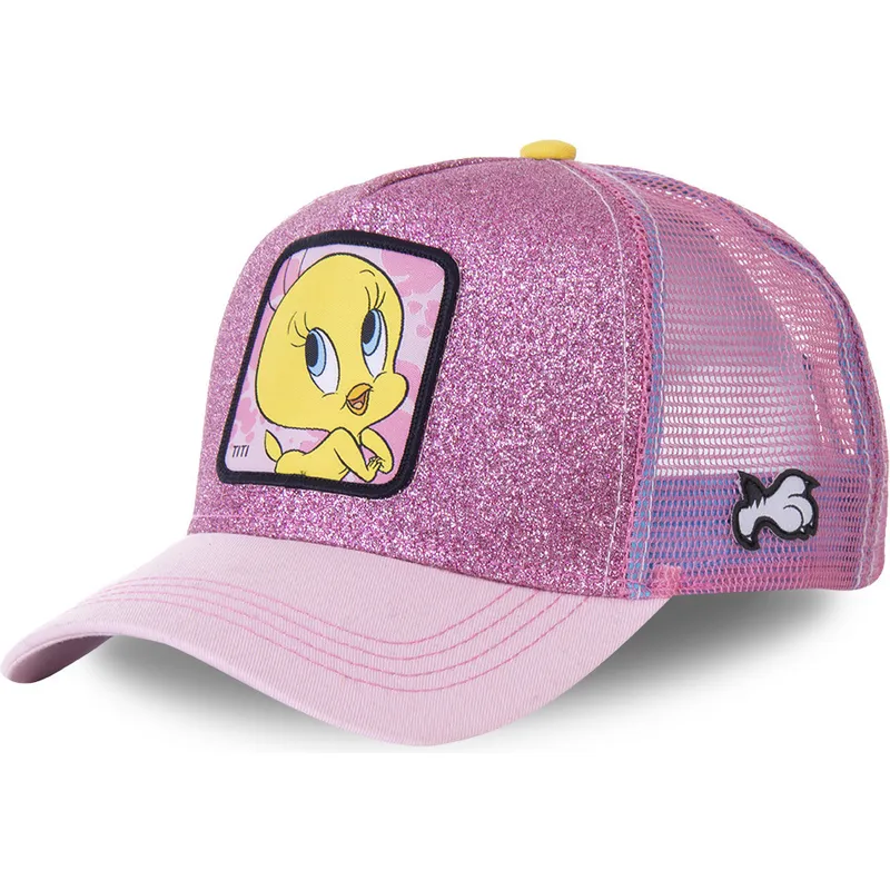 epci-curbata-roz-snapback-purpurina-twe4-tweety-looney-tunes-de-capslab epci-curbata-roz-snapback-purpurina-twe4-tweety-looney-tunes-de-capslab