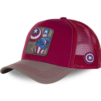 epci-curbata-rou-snapback-cpt3-capitanul-america-marvel-comics-de-capslab