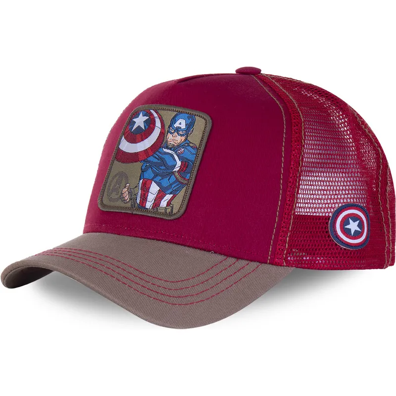 epci-curbata-rou-snapback-cpt3-capitanul-america-marvel-comics-de-capslab