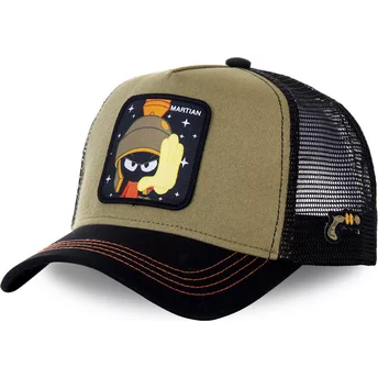 Capslab Marvin the Martian MAR2 Looney Tunes Brown and Black Trucker Hat