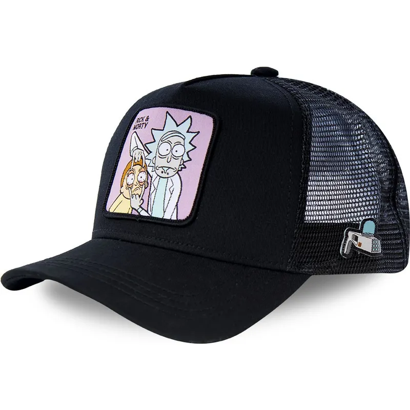 schwarze-trucker-cap-loo1-rick-und-morty-von-capslab