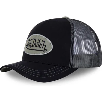 Czapka trucker czarna i zielona ARM od Von Dutch