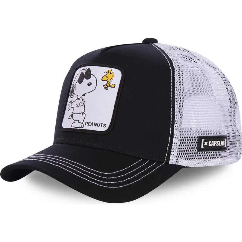 gorra-trucker-svart-och-vit-snoopy-joe-cool-naw1-peanuts-fran-capslab
