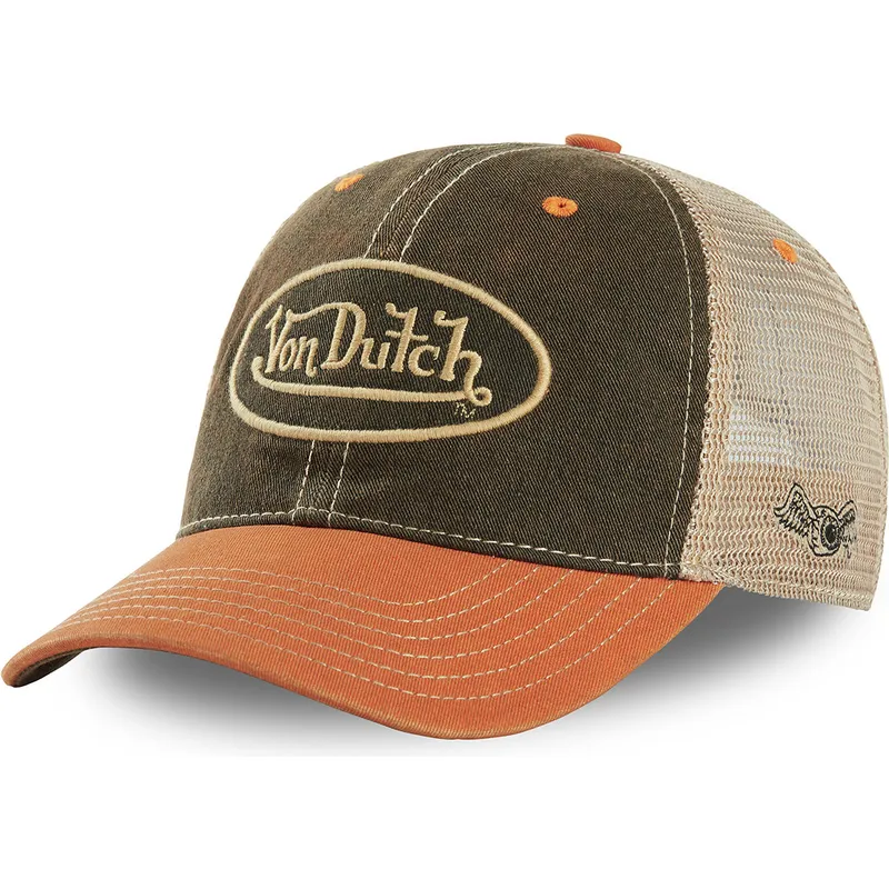 von-dutch-mac3-grune-und-orange-trucker-kappe