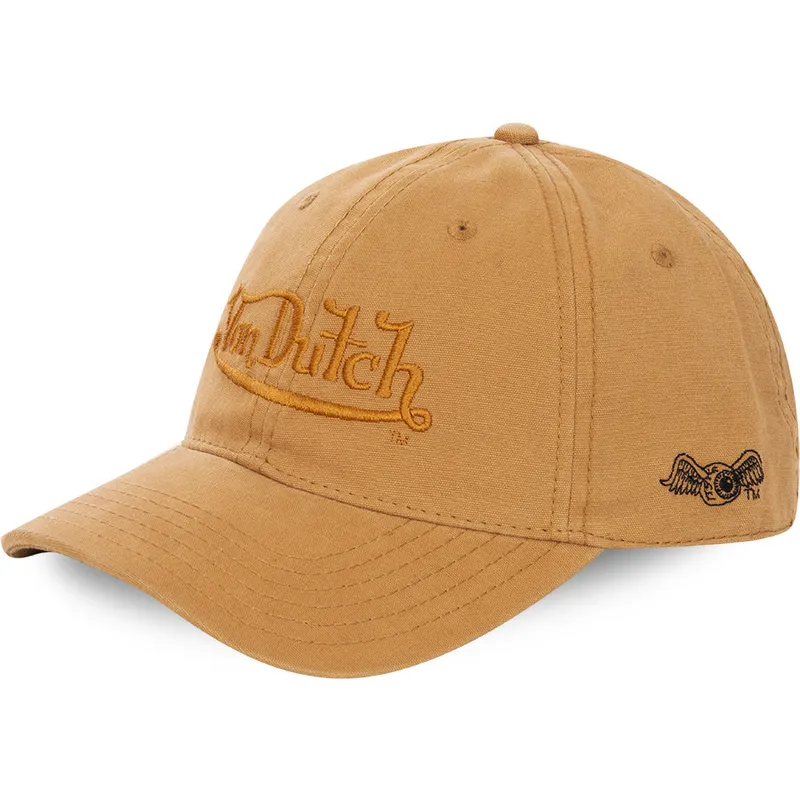 cappellino-visiera-curva-giallo-regolabile-wheat-di-von-dutch