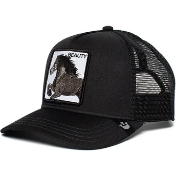 casquette-trucker-noire-cheval-black-beauty-goorin-bros