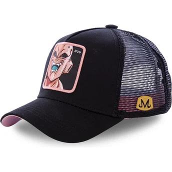 Schwarze Trucker-Kappe für Jungen Kid Buu KID_BUU Dragon Ball von Capslab