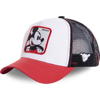 capslab-youth-mickey-mouse-kidmic4-disney-white-black-and-red-trucker-hat