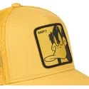 cappellino-trucker-giallo-daffy-duck-loo-duf1-looney-tunes-di-capslab
