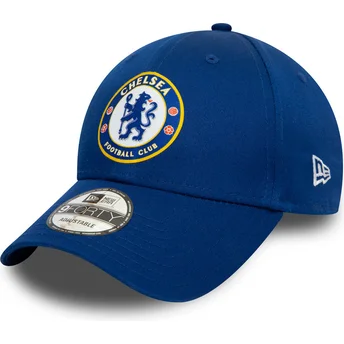Blå kurvad keps snapback 9FORTY Chelsea Football Club från New Era