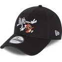 gorra-curva-negra-ajustable-9forty-tom-y-jerry-looney-tunes-de-new-era