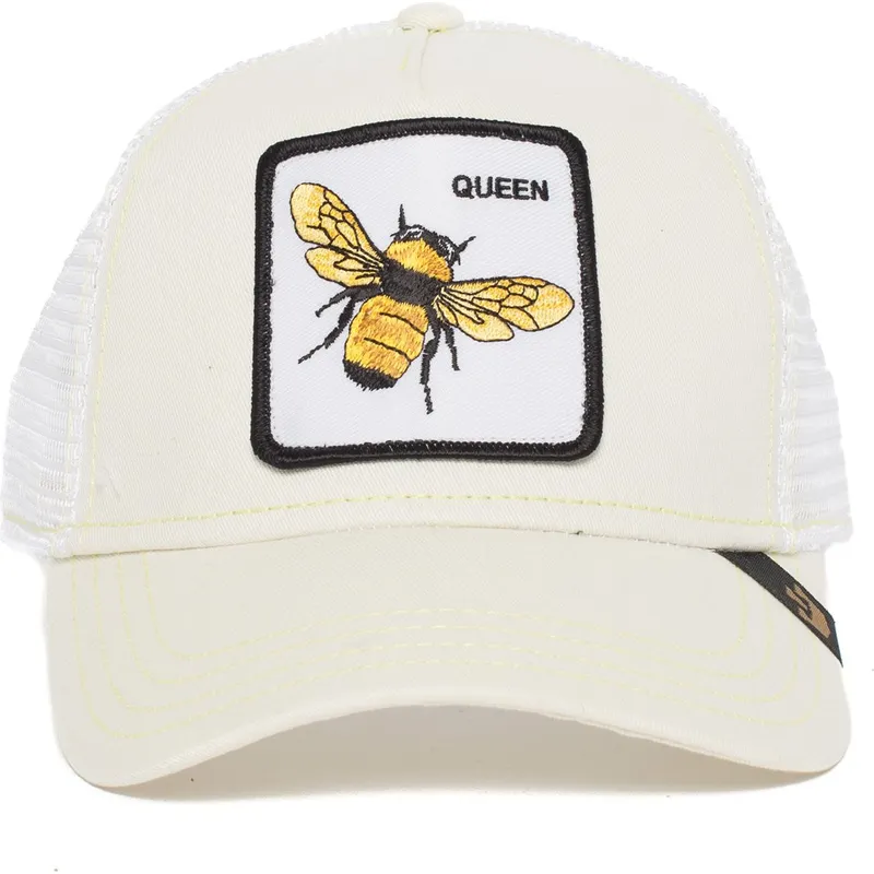 cappellino-trucker-bianco-ape-queen-bee-di-goorin-bros