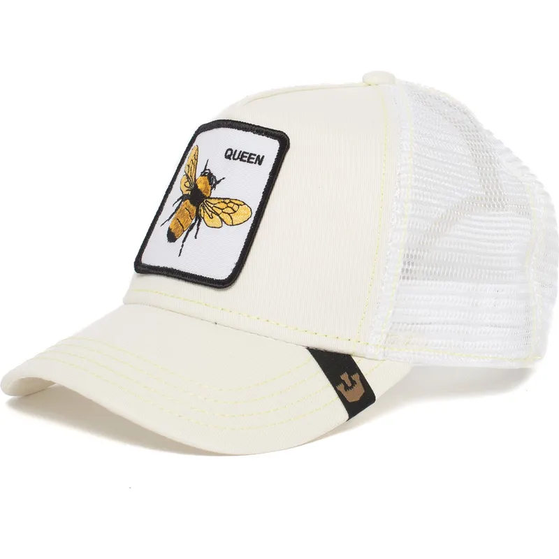 weisse-trucker-kappe-biene-queen-bee-von-goorin-bros