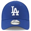 blaue-verstellbare-gebogene-kappe-9forty-the-league-der-los-angeles-dodgers-mlb-von-new-era