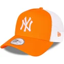 epci-curbata-portocaliu-snapback-a-frame-tonal-mesh-de-new-york-yankees-mlb-de-new-era