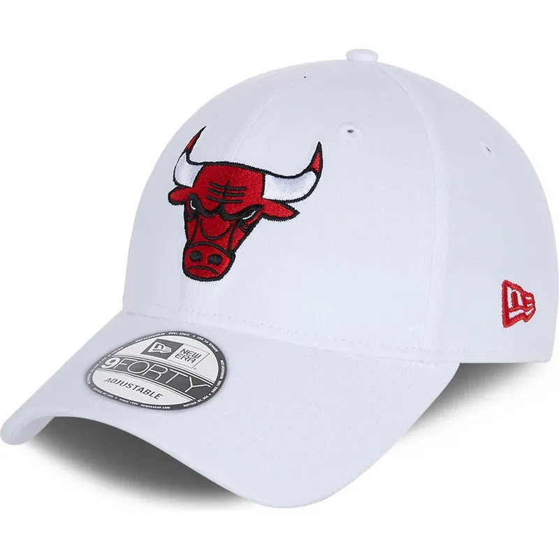 epci-curbata-alb-reglabila-9forty-side-mark-de-chicago-bulls-nba-de-new-era
