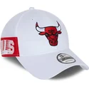 epci-curbata-alb-reglabila-9forty-side-mark-de-chicago-bulls-nba-de-new-era