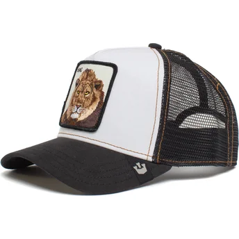 Cappellino trucker bianco e nero leone King Mane Man The Farm di Goorin Bros.