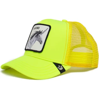 casquette-trucker-jaune-licorne-legend-show-pony-the-farm-goorin-bros