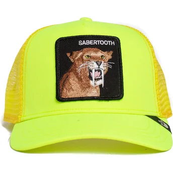 casquette-trucker-jaune-dents-sabre-sabertooth-tootache-the-farm-goorin-bros