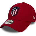 casquette-courbee-rouge-ajustable-9forty-essential-atletico-de-madrid-lfp-new-era