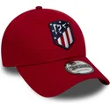 casquette-courbee-rouge-ajustable-9forty-essential-atletico-de-madrid-lfp-new-era