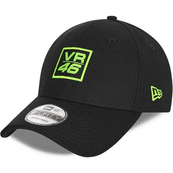 casquette-courbee-noire-ajustable-9forty-diamond-era-valentino-rossi-vr46-new-era