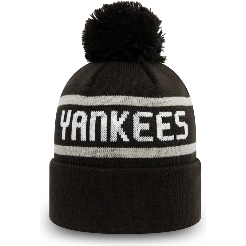 caciuli-pompon-negru-cuff-knit-jake-de-new-york-yankees-mlb-de-new-era