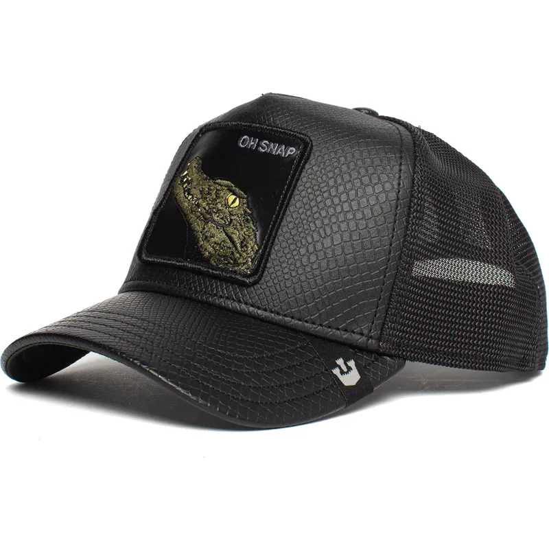 epci-curbata-negru-snapback-oh-snap-leaping-lizards-the-farm-de-goorin-bros