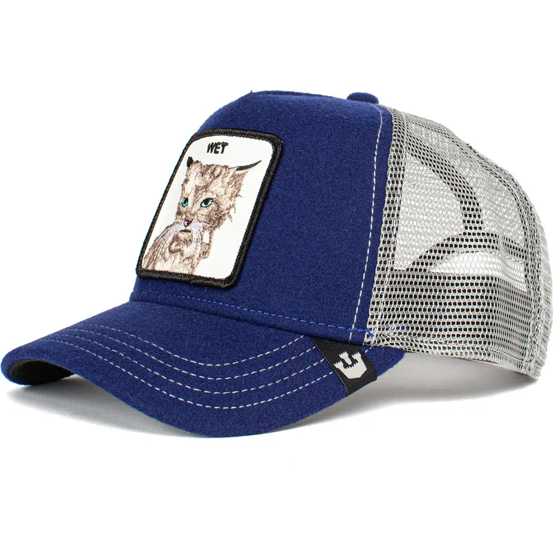 epci-curbata-albastru-snapback-wet-clean-cat-the-farm-de-goorin-bros