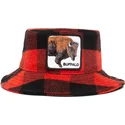 bucket-curbata-red-snapback-de-bucket-rojo-y-negro-bufalo-buffalo-i-m-a-little-hoarse-the-farm-the-farm-de-goorin-bros