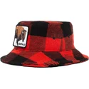 bucket-curbata-red-snapback-de-bucket-rojo-y-negro-bufalo-buffalo-i-m-a-little-hoarse-the-farm-the-farm-de-goorin-bros