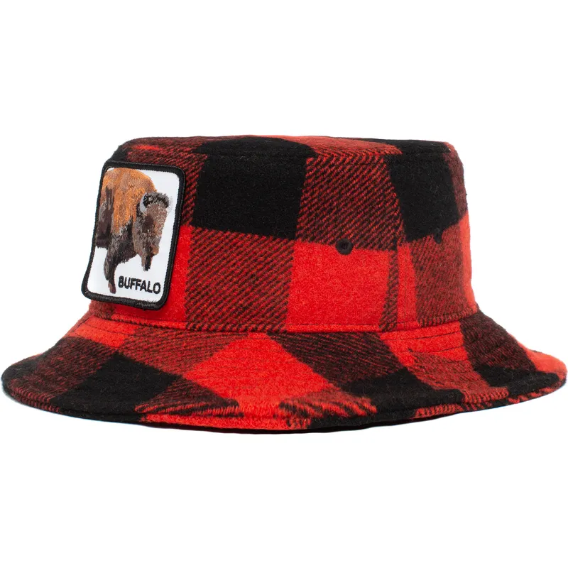 bucket-curbata-red-snapback-de-bucket-rojo-y-negro-bufalo-buffalo-i-m-a-little-hoarse-the-farm-the-farm-de-goorin-bros