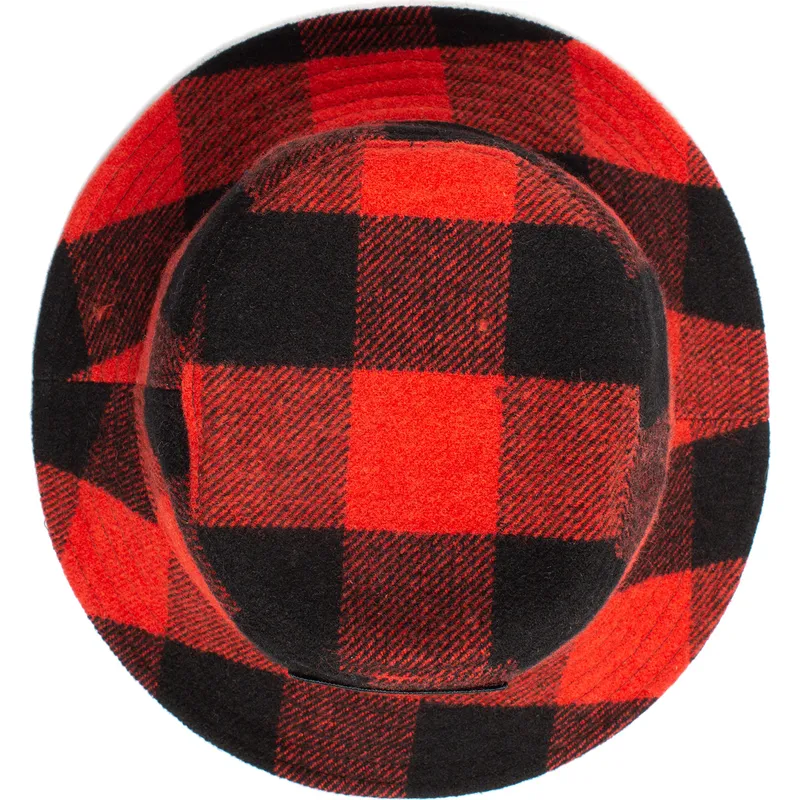 bucket-curbata-red-snapback-de-bucket-rojo-y-negro-bufalo-buffalo-i-m-a-little-hoarse-the-farm-the-farm-de-goorin-bros