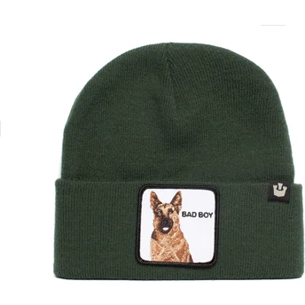 Gorro verde perro pastor alemán Bad Boy Sniff Sniff The Farm de Goorin Bros.