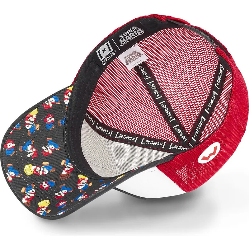 cap-curbata-white-snapback-mario-super-mario-bros-de-capslab