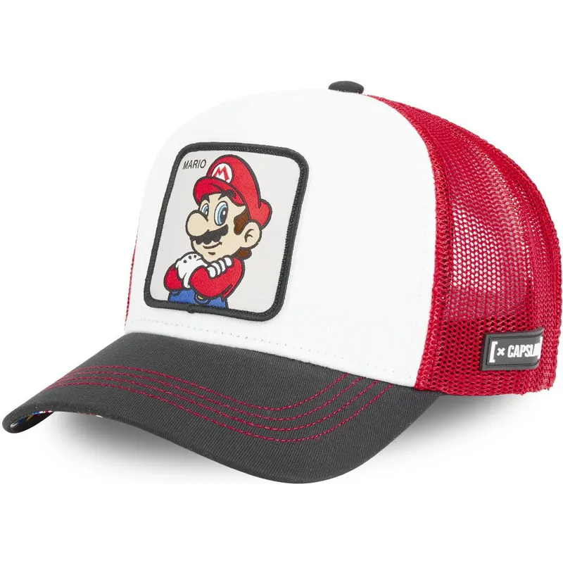 cap-curbata-white-snapback-mario-super-mario-bros-de-capslab