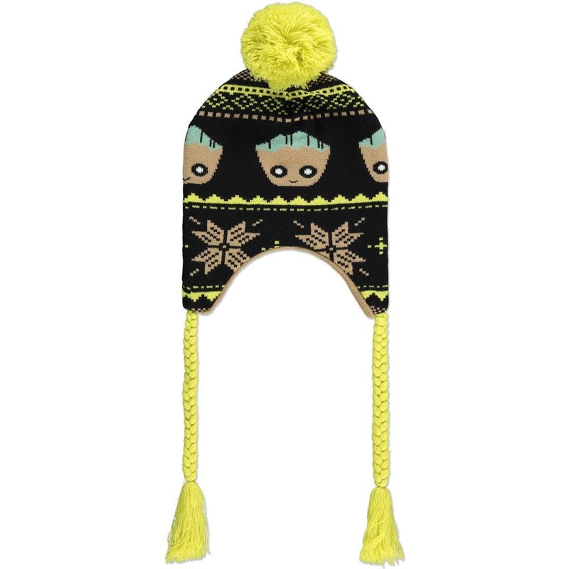 difuzed-groot-christmas-marvel-comics-black-sherpa-beanie