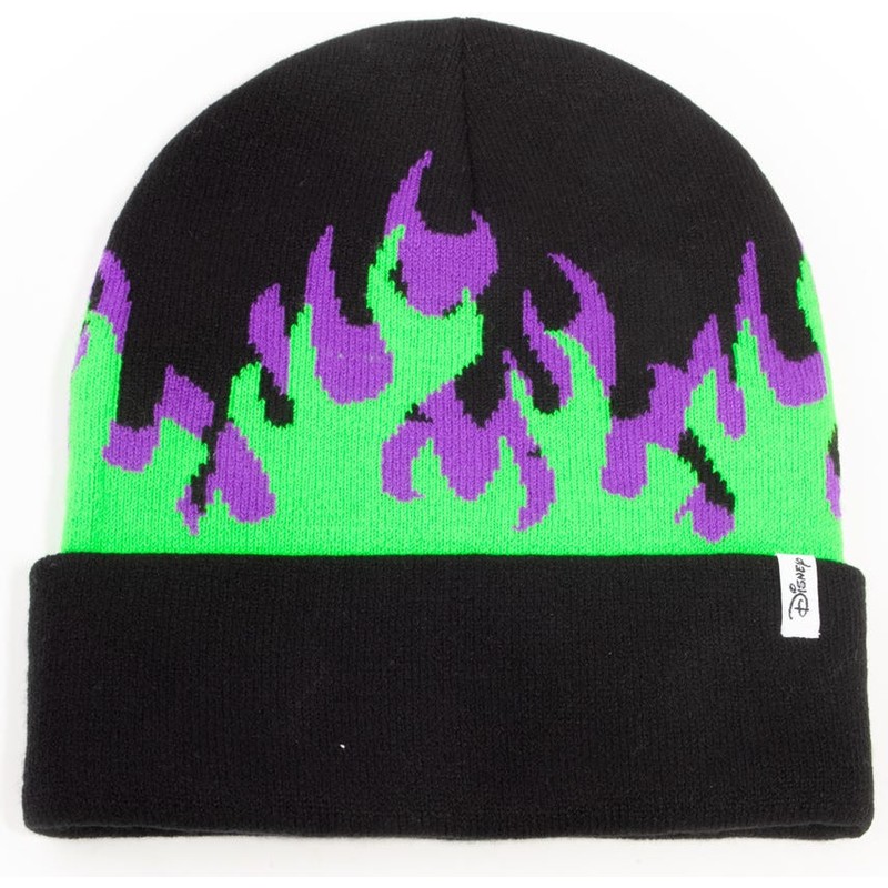 difuzed-maleficent-flames-disney-black-beanie