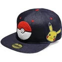 epci-plata-albastru-snapback-vaquero-pikachu-de-difuzed