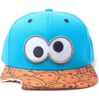 epci-plata-albastru-snapback-de-las-galletas-cookie-bite-barrio-sesamo-de-difuzed